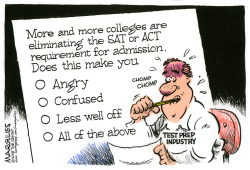 COLLEGES ELIMINATING SAT REQUIREMENT  by Jimmy Margulies