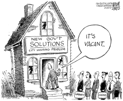 LOCAL VACANT HOUSING PROBLEM by Adam Zyglis