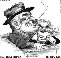 FDR AND GEORGE W. BUSH by Taylor Jones