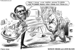 OBAMA, MCCAIN AND KITCHEN SINK by Taylor Jones