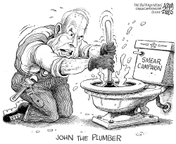 THE PLUMBER by Adam Zyglis