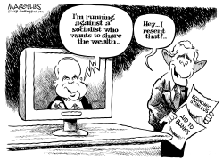 MCCAIN RUNNING AGAINST A SOCIALIST by Jimmy Margulies
