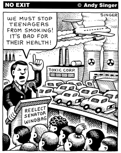 SECOND HAND SMOKING LAWS by Andy Singer