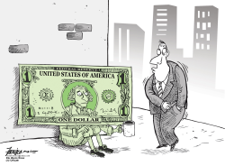 THE DOLLAR BEGGING FOR A DOLLAR by Manny Francisco