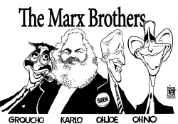 THE MARX BROTHERS, B/W by Randy Bish
