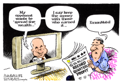 EXXONMOBIL RECORD PROFITS COLOR by Jimmy Margulies