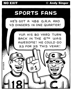 SPORTS FANS by Andy Singer