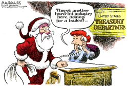 CHRISTMAS AND THE ECONOMY COLOR by Jimmy Margulies