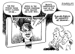 SARAH PALIN BLAME GAME by Jimmy Margulies