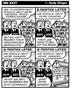 GOVERNMENT REACTS TO HOME FORCLOSURES by Andy Singer