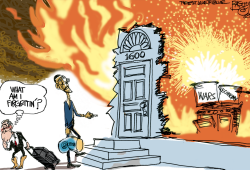 BURNING DOWN THE HOUSE  by Pat Bagley