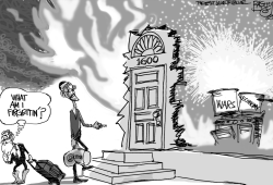 BURNING DOWN THE HOUSE by Pat Bagley