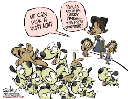 OBAMAS PUPPIES  by Eric Allie