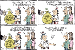 CANT AFFORD BAILOUTS by Joe Heller