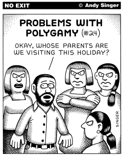 POLYGAMY PROBLEMS by Andy Singer