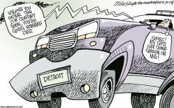DETROIT 21ST CENTURY  by Mike Keefe