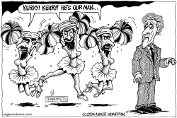 CHEERLEADERS FOR KERRY by Monte Wolverton