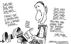 JOB LOSSES by Mike Keefe