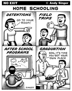 HOME SCHOOLING by Andy Singer