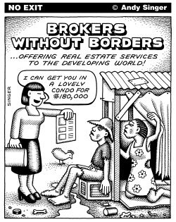 BROKERS WITHOUT BORDERS by Andy Singer