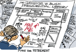 THE GEORGE W BUSH LIBERRY by Pat Bagley