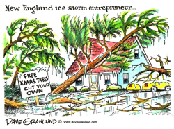 NEW ENGLAND ICE STORM by Dave Granlund