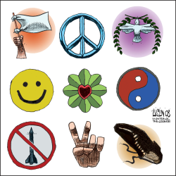 NEW PEACE SYMBOL by Terry Mosher
