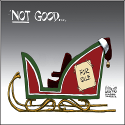 CHRISTMAS ECONOMY by Terry Mosher