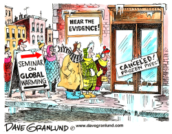GLOBAL WARMING AND LOCAL FREEZING by Dave Granlund