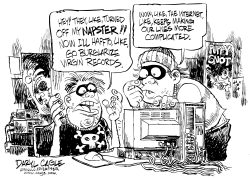 NAPSTER by Daryl Cagle