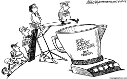 STATE BUDGET PROCESS by Mike Keefe