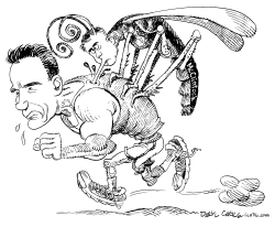 SCHWARZENEGGER AND A MOSQUITO by Daryl Cagle