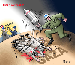 GAZA AND THE WEST by Paresh Nath