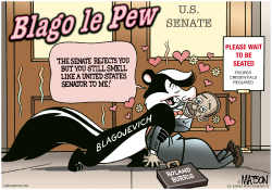 BLAGO LE PEW AND ROLAND BURRIS- by R.J. Matson