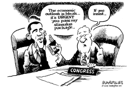 OBAMA STIMULUS PACKAGE by Jimmy Margulies