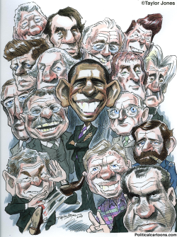 OBAMA AND PRESIDENTS #1 -  by Taylor Jones