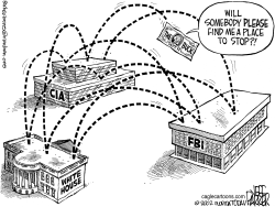 FBI OTHERS PASS BUCK by Jeff Parker