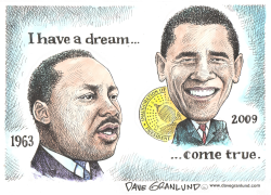 MLK DREAM AND OBAMA by Dave Granlund