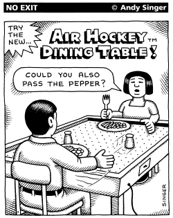 AIR HOCKEY DINING TABLE by Andy Singer