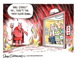 WALL STREET AND HELL by Dave Granlund