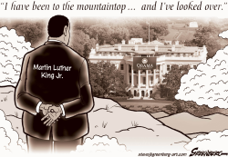 OBAMA AND THE MOUNTAINTOP by Steve Greenberg