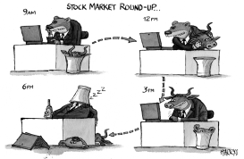 STOCK EXCHANGE ROUND-UP by Harry Harrison