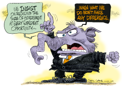 GOP STIMULUS OPPOSITION  by Daryl Cagle