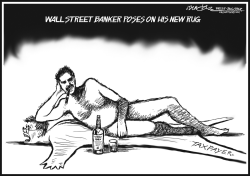 BANKERS NEW RUG B/W by J.D. Crowe