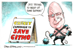 Cheney and GITMO by Dave Granlund