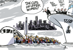 DELUSIONAL ON THE HUDSON  by Pat Bagley