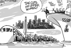 DELUSIONAL ON THE HUDSON by Pat Bagley