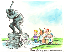 CRUMBLING A-ROD by Dave Granlund