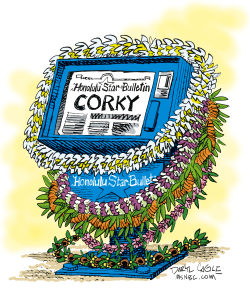 CORKY TRINIDAD MEMORIAL  by Daryl Cagle