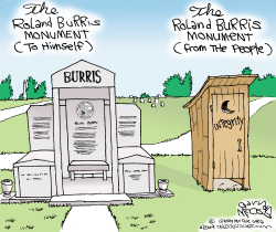 ROLAND BURRIS MONUMENT  by Gary McCoy
